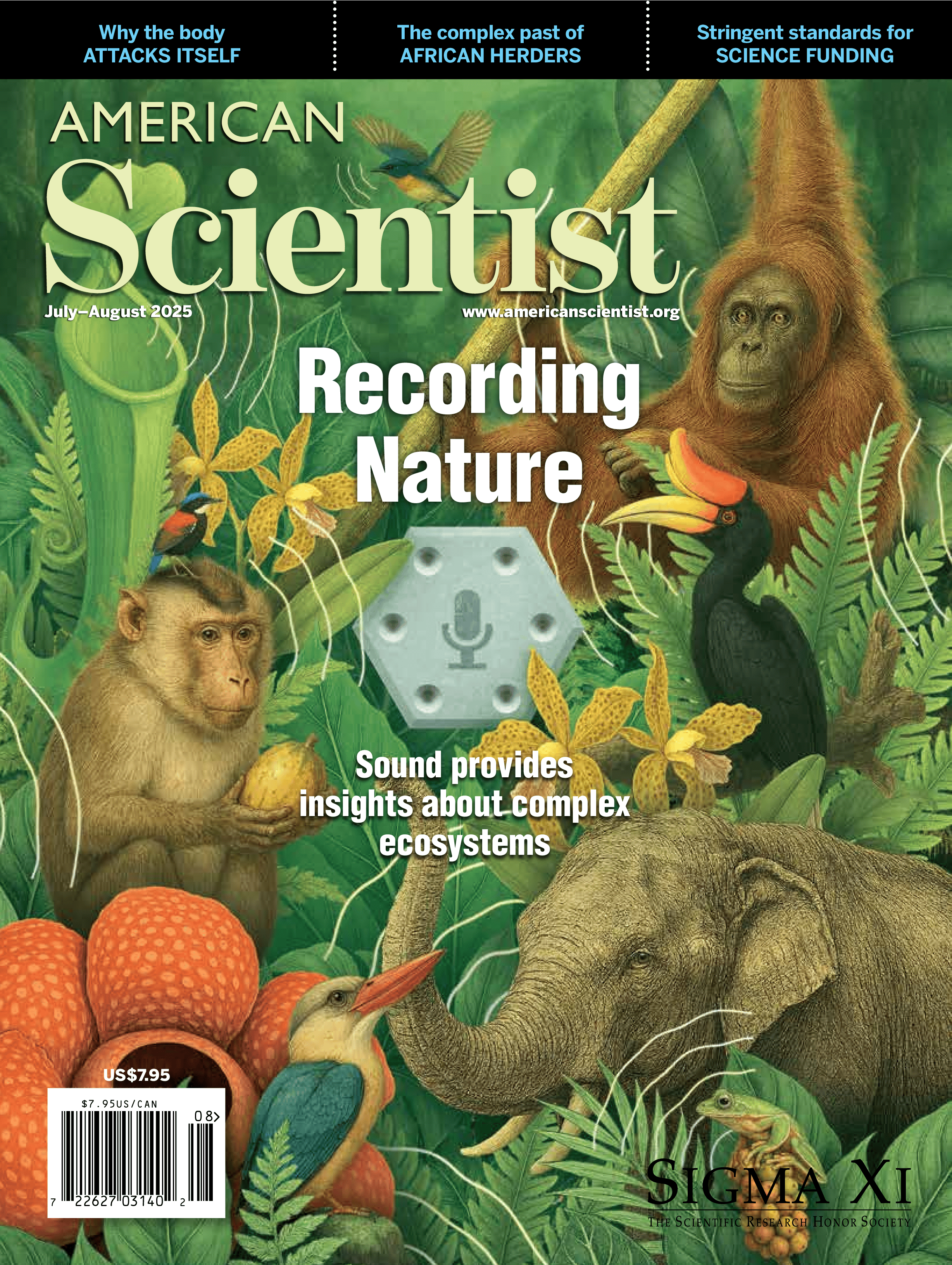 American Scientist cover, July&ndash;August 2025